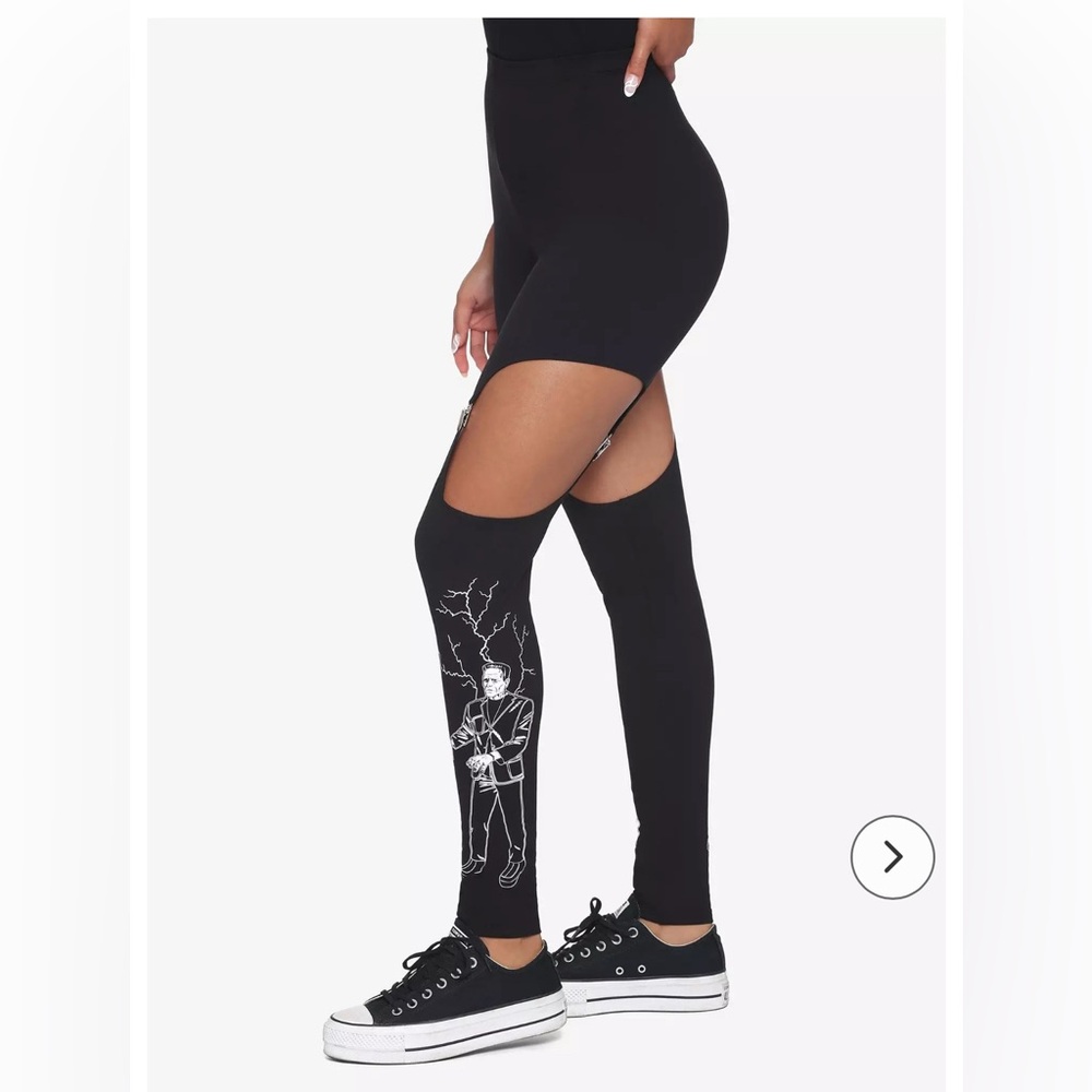 Universal Monsters Frankentein's Monster & Bride Of Frankenstein Garter Leggings